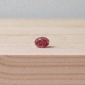 1.10 Carat Oval Fancy Vivid Pink Lab Grown Diamond